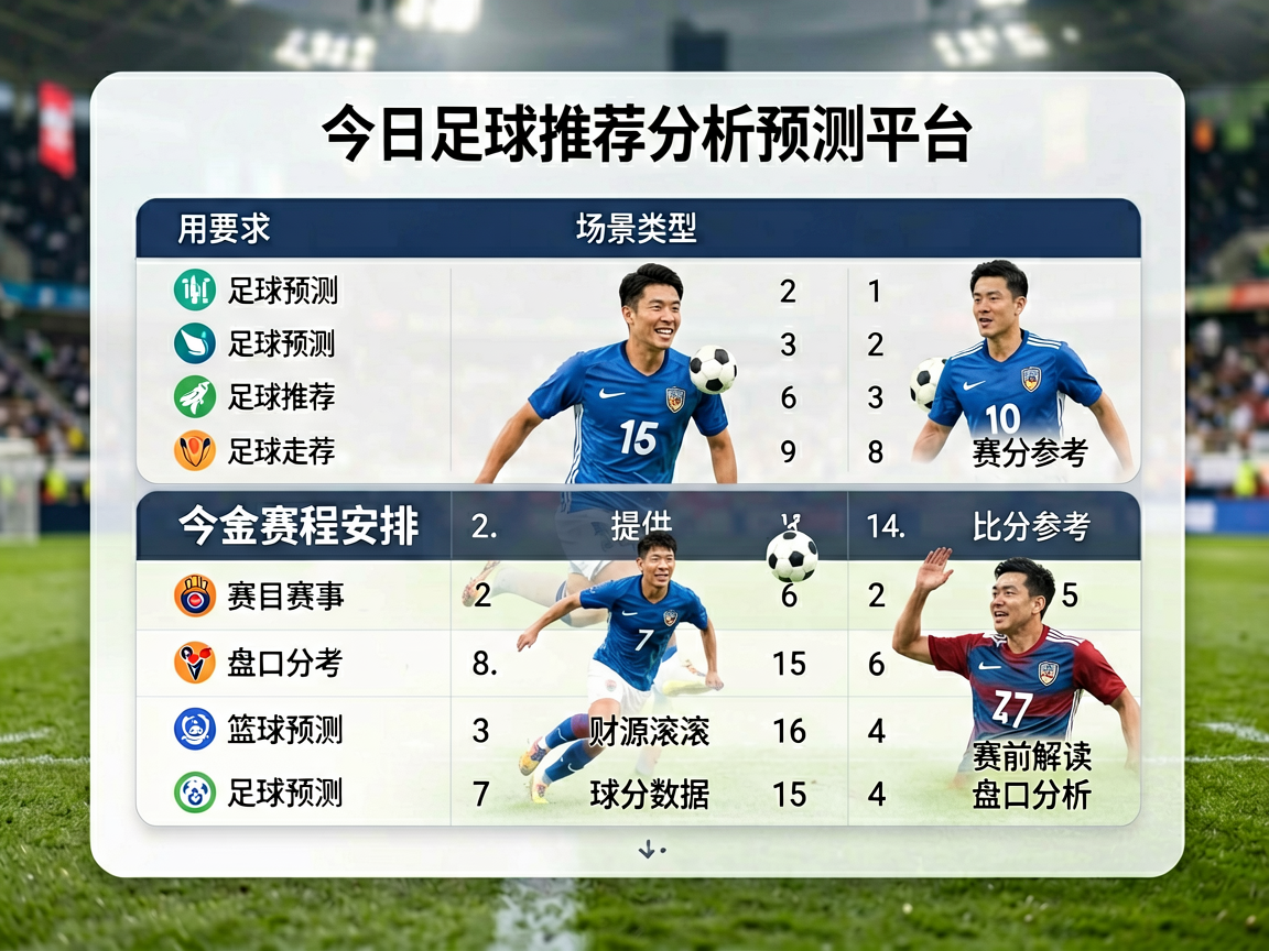 今日赛程安排表，包含足球篮球网球等多项目赛事